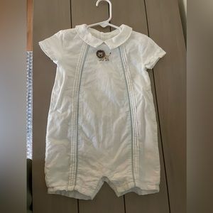 Janie and Jack lion layette romper